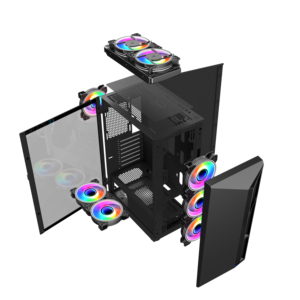 Bộ Làm Mát Atx Chất Lượng Cao Oem Vỏ Máy Tính Kính Cài Đặt Hoàn Toàn Cho Máy Tính Cpu Chơi Game LED Bằng Nhựa Master - Product Image 4