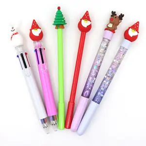 New Multicolor Cute Cartoon Christmas Gel Pen