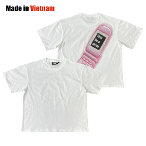 Camiseta de Hombre de Talla Grande, Corte Regular, de Poliéster/Algodón Grueso, Lavada, Lisa, con Logotipo Personalizado, Estampado Personalizable, Cuello Redondo, Manga Corta - Product Image 1