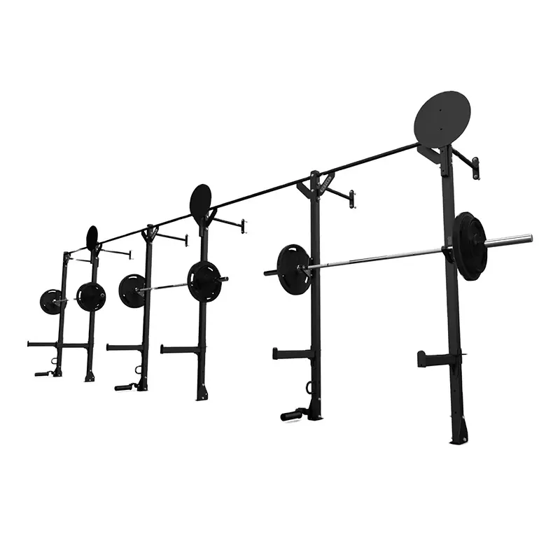 3-Bay Professional Commercial Gym Bodybuilding Wand montage Squat Power Rack Klimmzugs tation