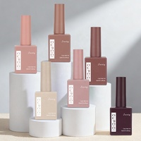 Kit de vernis gel UV non toxique BIN Nude Cocoa 6 pièces 12 ml, finition mate, pour manucure et nail art en salon