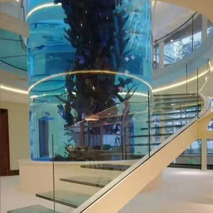 Approvisionnement d'usine en gros <span class=keywords><strong>pas</strong></span> <span class=keywords><strong>cher</strong></span> grands nouveaux matériaux décoration de réservoir d'<span class=keywords><strong>aquarium</strong></span> cylindrique - Product Image 6