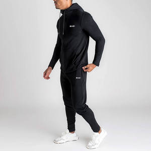 <span class=keywords><strong>Ensemble</strong></span> de survêtements brodés à fermeture éclair intégrale <span class=keywords><strong>en</strong></span> molleton technique et <span class=keywords><strong>coton</strong></span> éponge, vêtements de sport haut de gamme, modèle basique, vente <span class=keywords><strong>en</strong></span> gros privée - Product Image 3