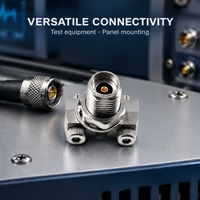 Connecteur micro-ondes à montage sur panneau K femelle 2,92 mm, compatible RoHS, pour module optique, avec prise en charge du large spectre et des interconnexions RF