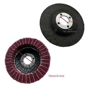 3 inch không dệt nylon nắp màu xanh lá cây cọ rửa Màu Đỏ Pad đánh bóng bánh xe mài đánh bóng bánh xe cho Máy mài góc mài mòn loại đĩa - Product Image 4