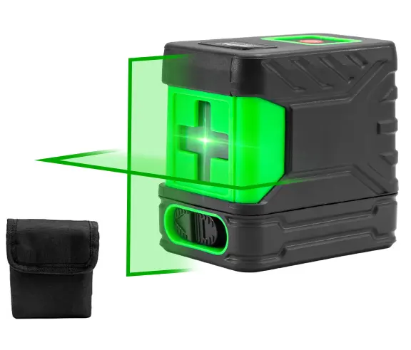 Laser Level Sterk Licht Fijne Lijn Automatische Bedrading Mini Draagbare 2-Line Groen Licht Horizontale Watermeter Lijn Casting Me