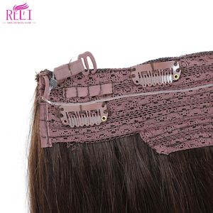 Estensioni dei capelli umani all'ingrosso Real Halo Balayage Clip bionda da marrone a miele nelle estensioni dei capelli con linea invisibile - Product Image 5