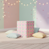 Carnet tendance à dégradé pastel avec surface scintillante et fermeture élastique, idéal pour les adolescentes