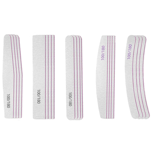 Limas de Uñas de Alta Calidad con Cinco Diseños de Zebra, 100/180, Lima de Uñas de Papel de Lija Japonés - Product Image 1