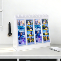 Album Kartu Foto Tampilan Desktop 56mm X 156mm, Album Penyimpanan Meja 2 X 6 Inci, Album Kalender Meja untuk Album Strip Foto.