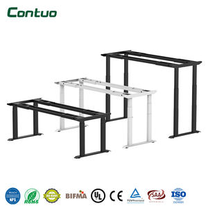 Escritorio de Pie Ajustable en Altura para Oficina, Escritorio de Pie de Cuatro Patas de Ensamblaje Rápido para Estación de Trabajo de Oficina - Product Image 2