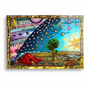 Impresión en lienzo: Flammarion Gravure - Arte moderno para pared, arte en vidrio templado - Product Image 2