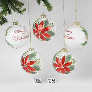 Adornos navideños hechos a mano OEM, decoración colgante, adornos <span class=keywords><strong>de</strong></span> esfera <span class=keywords><strong>de</strong></span> <span class=keywords><strong>vidrio</strong></span> <span class=keywords><strong>de</strong></span> colores soplados, Bola <span class=keywords><strong>de</strong></span> Navidad - Product Image 1