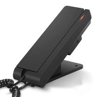 Téléphone de salle de bain d'urgence Sachikoo ABS pour hôtel, à poser sur le bureau/à fixer au mur, avec logo imprimé, téléphone filaire à mémoire à une touche, messagerie vocale filaire