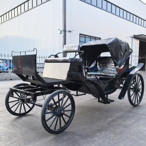 China Electric Horse Drawn Carriage Romantic Electric Manned Sightseeing Carriage Tourist Sightseeing Horse Carriage - Product Image 1