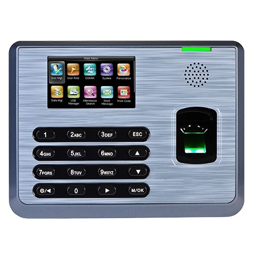 Digital Employee Attendance Time Recorder Desktop Automatic Card Punch Machine with TFT Screen