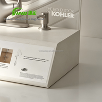 Support de présentation multifonctionnel pour robinet de cuisine, logo personnalisé, en métal, moderne, pour robinet mélangeur de cuisine VINO, 3 en 1, 2 kg