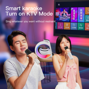 Tốt Nhất Sản Phẩm Bán Chạy 2024 RGB LED Đầy Màu Sắc Bt Loa Hát 3 Trong 1 Sạc Không Dây Cho <span class=keywords><strong>Iphone</strong></span> Đồng Hồ Báo Thức Nhiều Âm Nhạc Ánh Sáng - Product Image 5