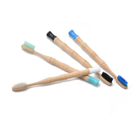 Ensemble de brosses à dents écologiques biodégradables en bambou, brosse à dents en bambou, brosse à dents en bambou au charbon de bois