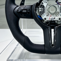 Volant en cuir noir pour BMW F10 F30 F20 F15 F18 F25 F31 F32 F02 F07 F11 F23 F35 F36 F06 F48 F49 F39 F26 F16