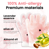 Gants Masques pour les Mains à la Cire de Paraffine de Rose Hydratants et Blanchissants Soin des Mains 140g Jetables pour Spa Salon Usage Domestique OEM ODM