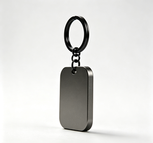 Porte-clés en métal personnalisé, étiquette gravée, pendentif plaque nominative, idéal pour cadeau promotionnel - Product Image 4