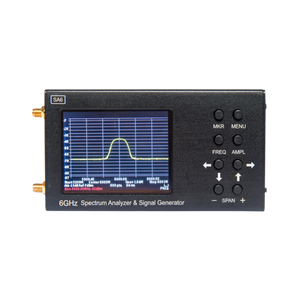 SA6 6GHz ดิจิตอลมือถือแบบพกพา RF เครื่องวิเคราะห์สเปกตรัมสัญญาณเสาอากาศความถี่ WiFi 2G 4G LTE CDMA GSM