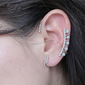Pendientes de clip de mariposa de aleación de zinc Zhuofeng Jewelry para orejas sin perforación, pendientes de moda unisex. - Product Image 4