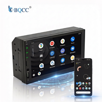 Autoradio Android BQCC 7 pouces 2DIN avec écran, Carplay, stéréo multimédia, image de recul, BT/USB, FM, AUX, lecteur DVD pour véhicule