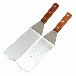 Utensilio de cocina duradero para cocinar y hornear, pala DF30, herramienta para barbacoa, pala para asar, espátula para carne con mango de madera, utensilios de cocina - Product Image 1