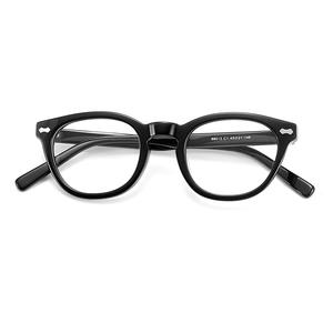 Montures de lunettes ovales en acétate de style coréen pour femmes, anti-UV, monture complète 88013, origine Danyang - Product Image 1
