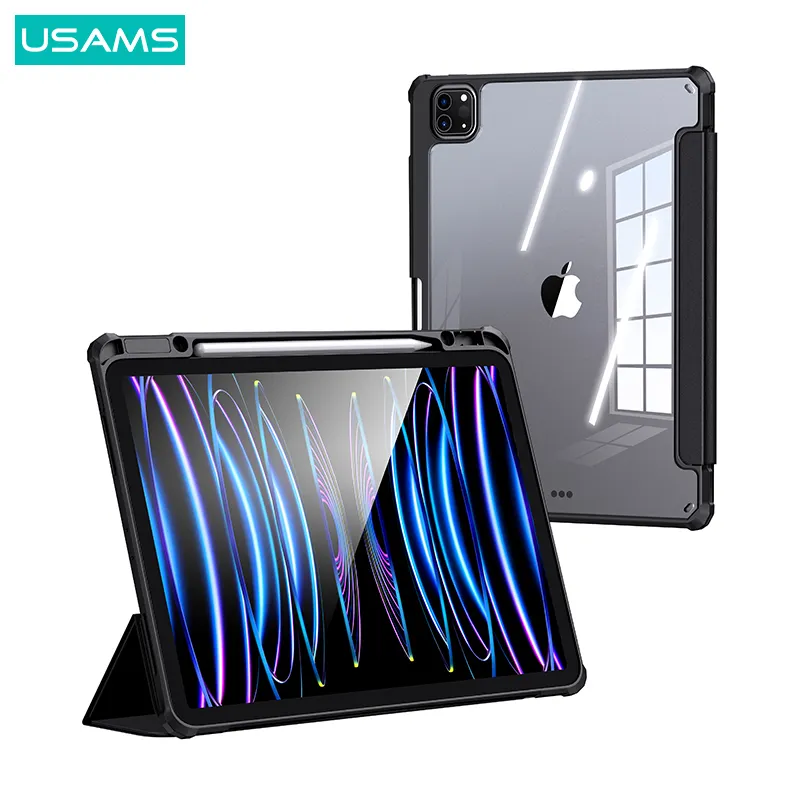 USAMS 12.9 inches Tablet Accessories Cover For Ipad Case BH840 Smart Cover for iPad Pro
