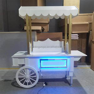 Nuovo design candy cart stand sweet ferris con ruote candy cart per la festa di compleanno con luci a led - Product Image 4