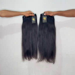 Mèches de cheveux humains indiens Mink, Fournisseurs de cheveux humains bruts non traités, Fournisseurs de cheveux humains bruts bouclés et ondulés - Product Image 1