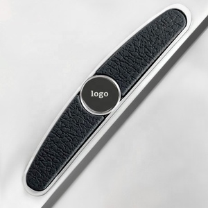 4 pièces voiture porte métal Anti-collision autocollants bord <span class=keywords><strong>garde</strong></span> anti-rayures bande rétroviseur protecteur Protection autocollant Logo - Product Image 5