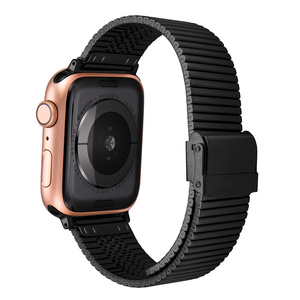 Bracelet de montre intelligente pour IWatch Series <span class=keywords><strong>8</strong></span> 7 Se 6 5 Bracelet en acier inoxydable pour Bracelet <span class=keywords><strong>Applewatch</strong></span> <span class=keywords><strong>45mm</strong></span> 41mm 44mm 40mm 42mm 38mm - Product Image 2