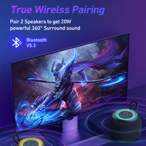 Xách Tay Loa Không Dây RGB Ánh Sáng <span class=keywords><strong>Hi</strong></span> <span class=keywords><strong>Fi</strong></span> <span class=keywords><strong>Stereo</strong></span> Âm Thanh Bluetooth 5.3 Không Thấm Nước Nhỏ Gọn Trọng Lượng Nhẹ Loa Ngoài Trời - Product Image 4