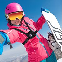 Support de poitrine Suptig pour caméra d'action, cadre squelette, sangle réglable, matériau PVC respirant, compatible Hero 3-12, moule exclusif