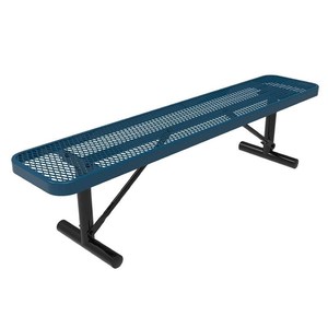 Asiento de Banco de acero expandido para exteriores, bancos de malla metálica para Parque de ciudad, banco comercial para jardín exterior, 6 pies y 8 pies