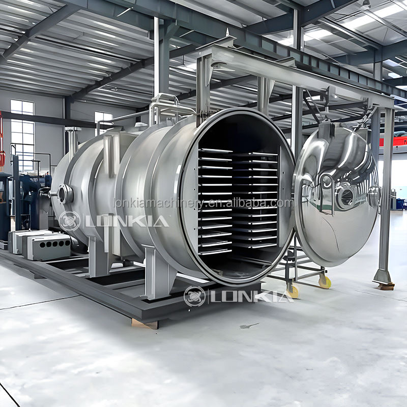 Automation Fruit Vacuum Freeze Dryer Machine Industrial Fruit Vegetable ...