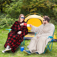 Warme und bequeme, faltbare, weiche Kuschel-Schlafdecke aus Polyester-Flanell mit individuellem Aufdruck, tragbare TV-Decke für den Großhandel