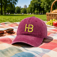 Casquette de baseball vintage personnalisée non structurée pour hommes et femmes, broderie lettres colorées, dessus souple, réglable, style Dad Hat, protection solaire estivale