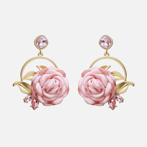 Pendientes de Resina Rosa con Cuentas, Estilo Coreano, 30 Diseños, Joyería de Moda para Mujer, Novedad - Product Image 6