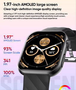 Derniers appareils connectés : Montre intelligente carrée ECG MT500, écran AMOLED 1,97 pouces, étanche IP67, moniteur <span class=keywords><strong>de</strong></span> santé <span class=keywords><strong>24h</strong></span>/24, suivi <span class=keywords><strong>de</strong></span> la forme physique et du sommeil - Product Image 3