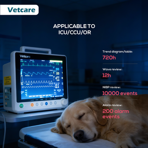 Moniteur d'anesthésie vétérinaire portable VETCARE 12,1 pouces avec <span class=keywords><strong>ECG</strong></span>, SpO2, NIBP, Resp et Temp - Certifié CE - Product Image 6