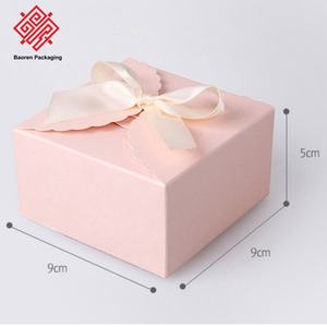 Boîte carrée en carton gris version coréenne Baoren, écologique, en matériaux recyclés, fabriquée à la main, pour savon, pâtisserie, bonbons, pliable, texturée - Product Image 3