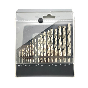 HSS Kunststof Doos Rechte Schacht Glanzende Twist Boorbits Sets Metaal Snelle Boring DIN338 Rechtstreeks Van De Fabriek 19-delig Halfgeslepen 3 Jaar Garantie - Product Image 2
