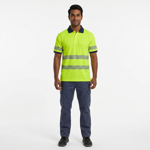T-shirts de sécurité à manches courtes 2026 à haute visibilité, réfléchissants, respirants, en polyester/coton, personnalisables avec votre logo, pour le travail à chaud - Product Image 1