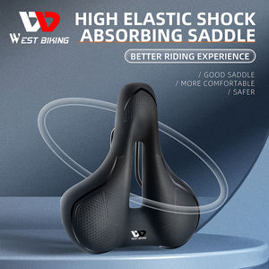 WEST BIKING – <span class=keywords><strong>selle</strong></span> <span class=keywords><strong>de</strong></span> vélo <span class=keywords><strong>de</strong></span> montagne en Silicone, haute élasticité, <span class=keywords><strong>amortisseur</strong></span> creux, <span class=keywords><strong>selle</strong></span> <span class=keywords><strong>de</strong></span> cyclisme confortable et souple - Product Image 2