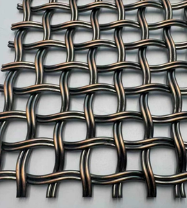 Maille architecturale ondulée en laiton antique - Tissu décoratif en acier inoxydable de qualité supérieure pour intérieurs de luxe - Product Image 6